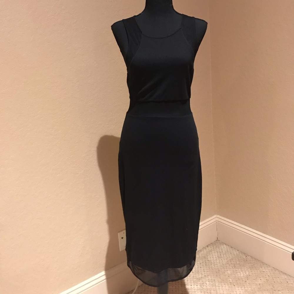 Express black long dress